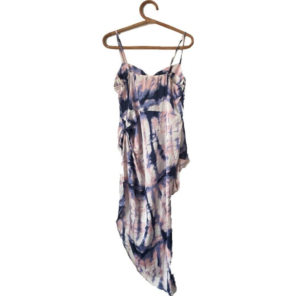 Fashion Nova Clear Skies Tie Dye Asymmetrical Bustier Midi Dress XL NWT $135 - Picture 6 of 8